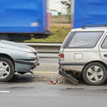 Rear impact collision car accident