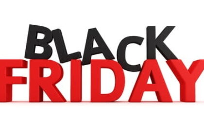 Block letters spelling out Black Friday