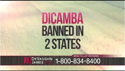 Dicamba herbicide banned in two states