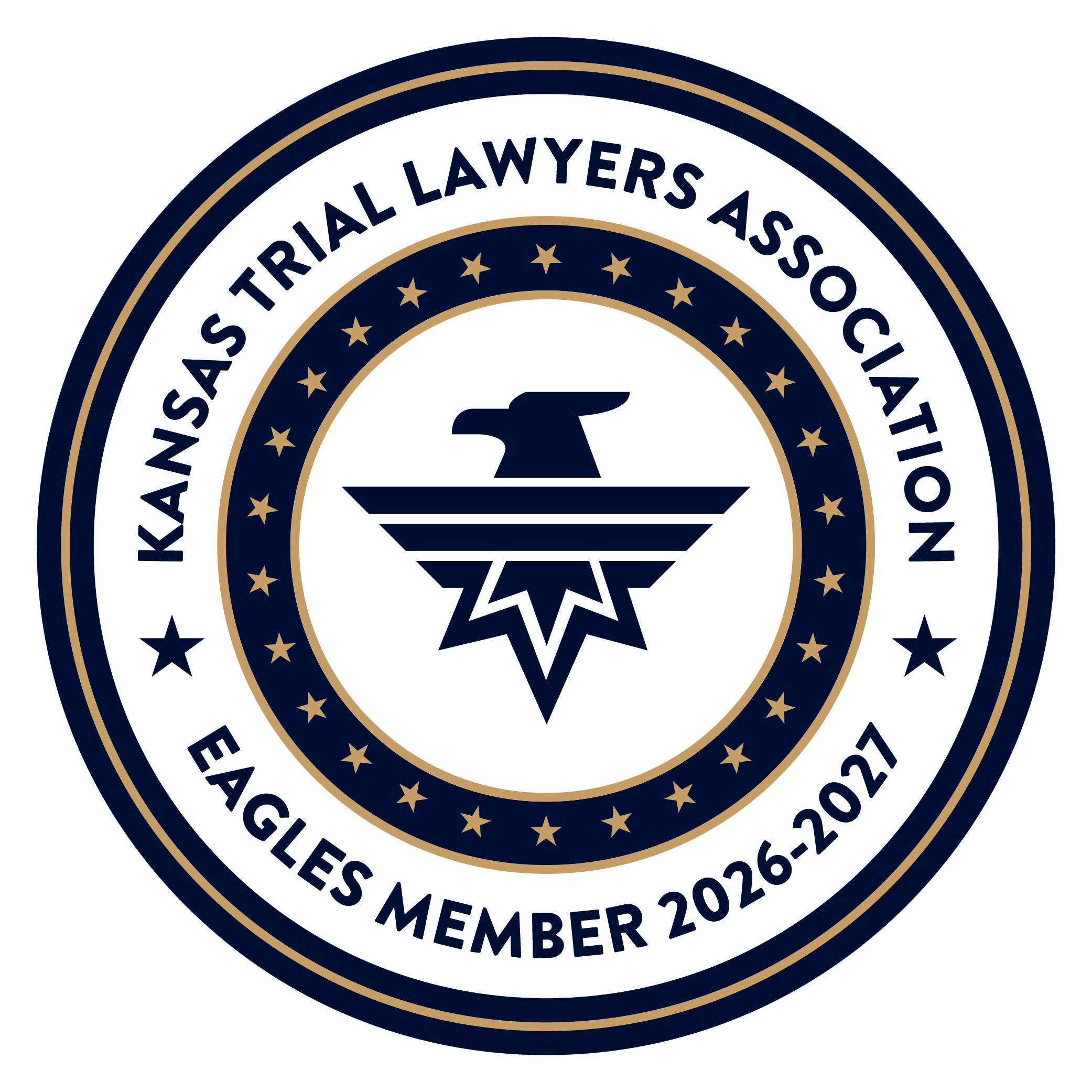 Kansas Trial Lawyers Association Eagles Member 2026-2027 badge