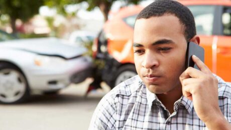 Car Accident Victim Calling Lawyer Car Accident Victim Calling Lawyer