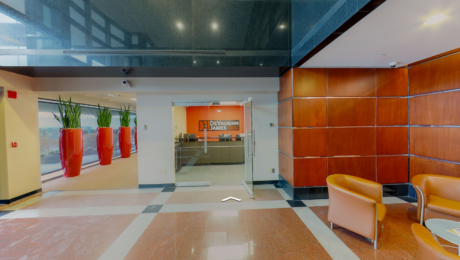 Kansas City, Mo office entrance of DeVaughn James Injury Lawyers at 10450 Holmes Rd #110 Kansas City, MO 64131
