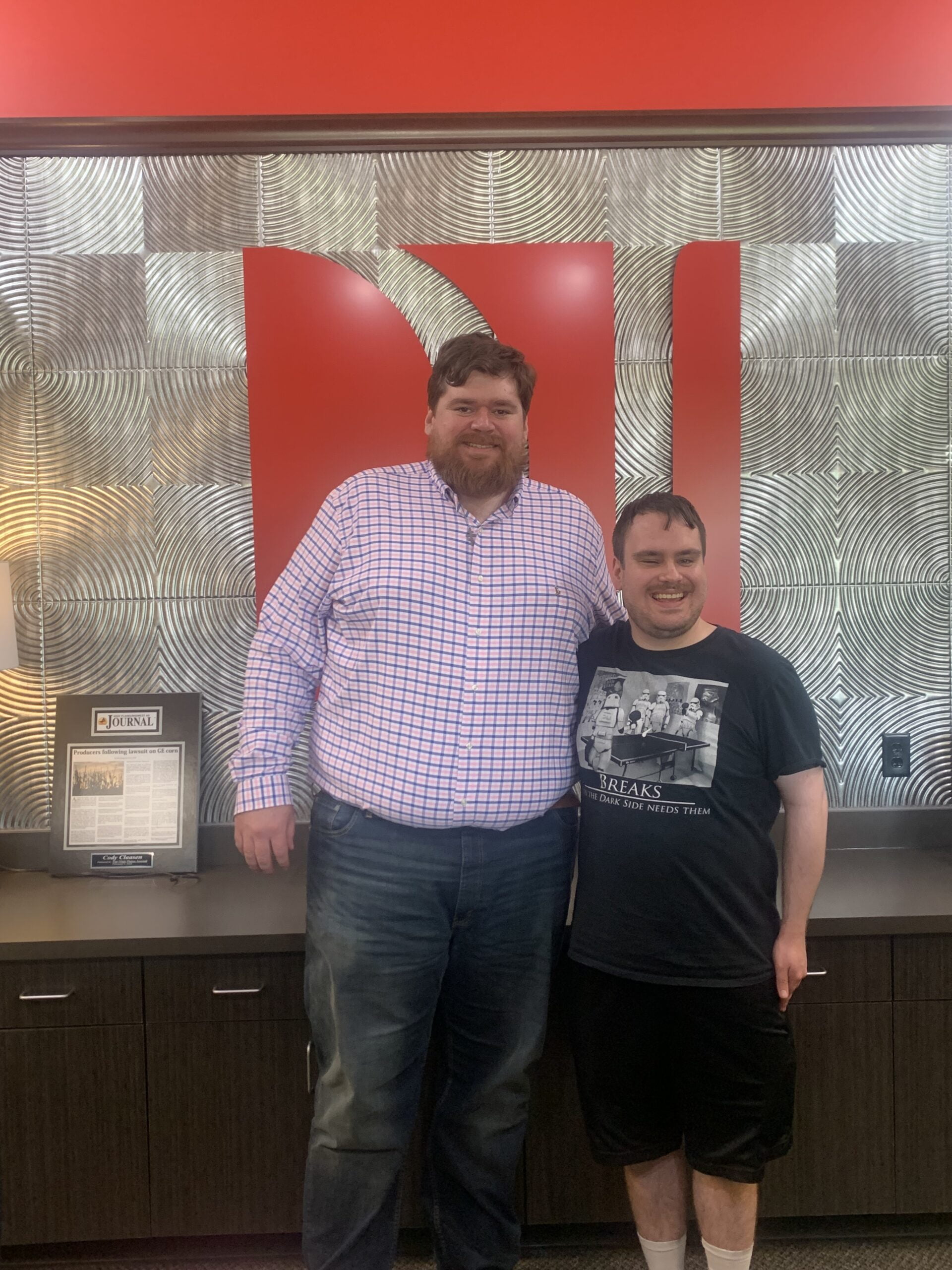 Attorney Jeff Wilson with client E.W.