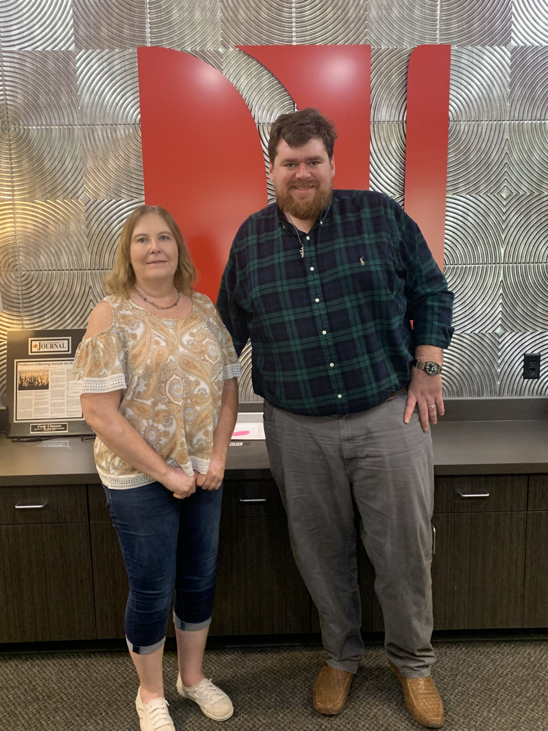 Attorney Jeff Wilson with client L.K.