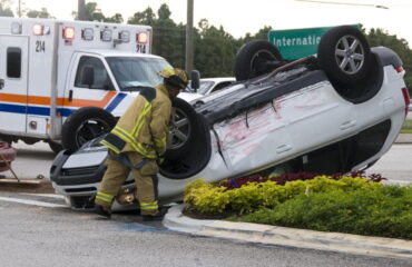 Rollover car accident Topeka, KS