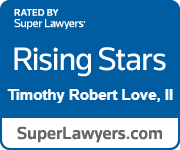 Tim Love Rising Star Rating by SuperLawyers