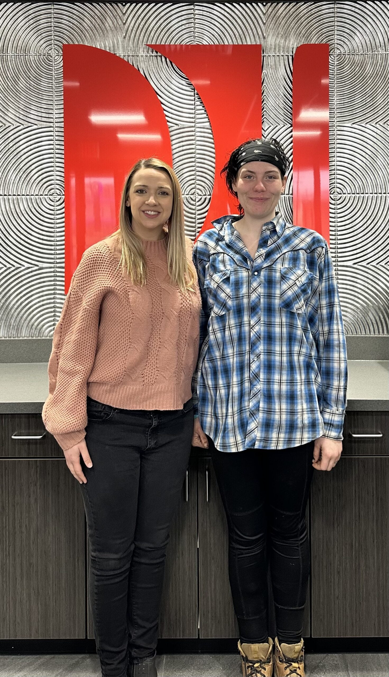 Attorney Jessica Brunken with client S.G.