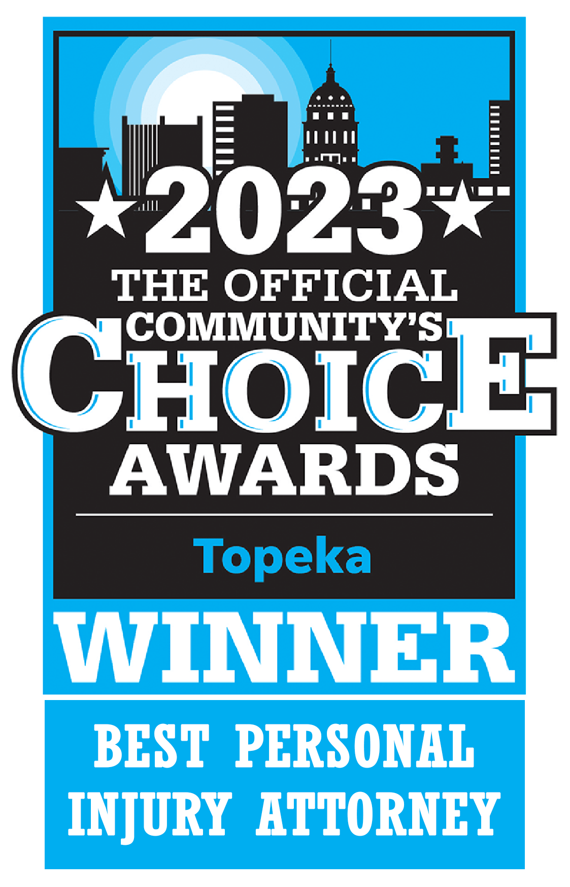 Best Personal Injury Attorney in Topeka Award