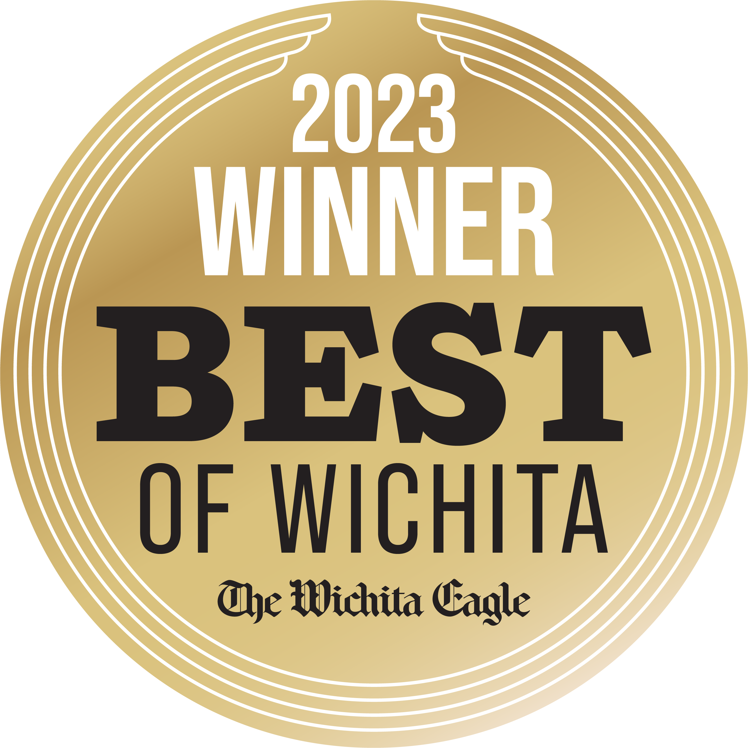 2023 Winner Best of Wichita - The Wichita Eagle