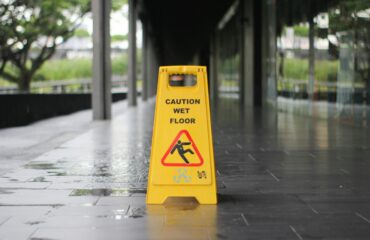 Caution wet floor sign